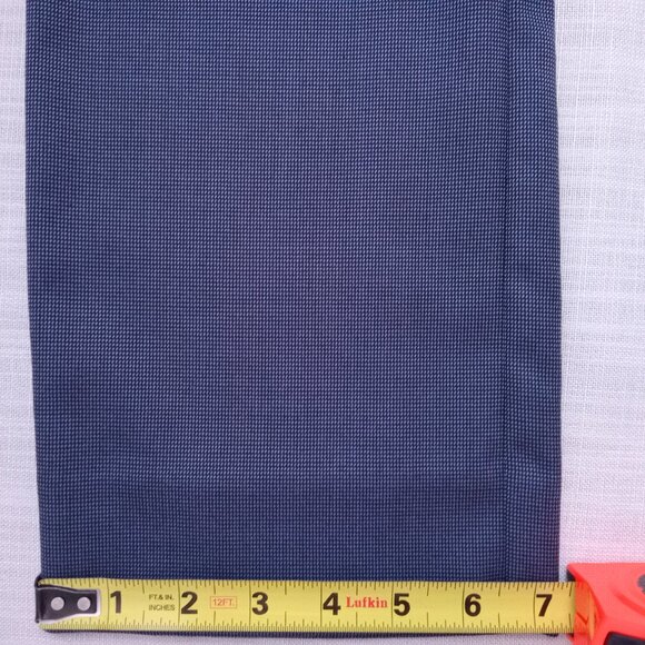 RW & Co Women's Dress Pants Two-Tone Blue Tailored Fit Straight Leg Size 6/7 - Picture 6 of 7